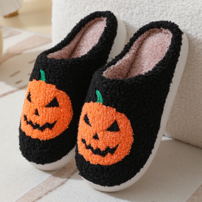 Unisex Halloween Pumpkin Themed Slippers